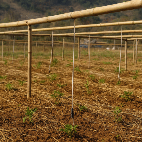 Bamboo Drip Irrigation System in India – A Unique Traditional Setup!