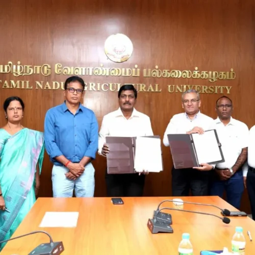 TNAU Signs MoU with VST Tillers Tractors to Advance Small Farm Mechanization in Tamil Nadu!